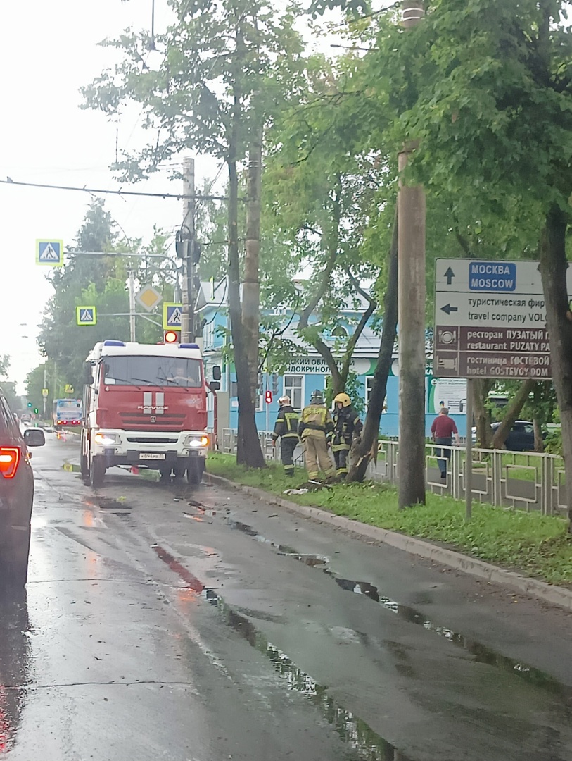 Жигули на скорости врезались в дерево в центре Вологды